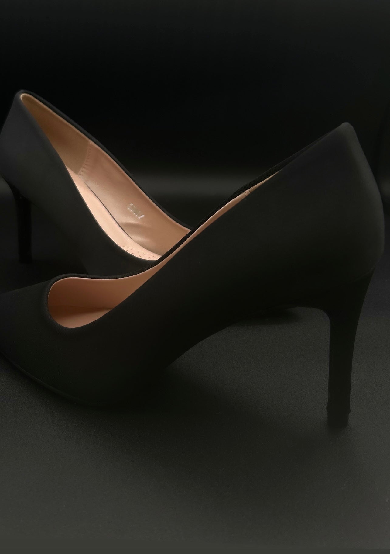 Black Pointed-Toe Heels